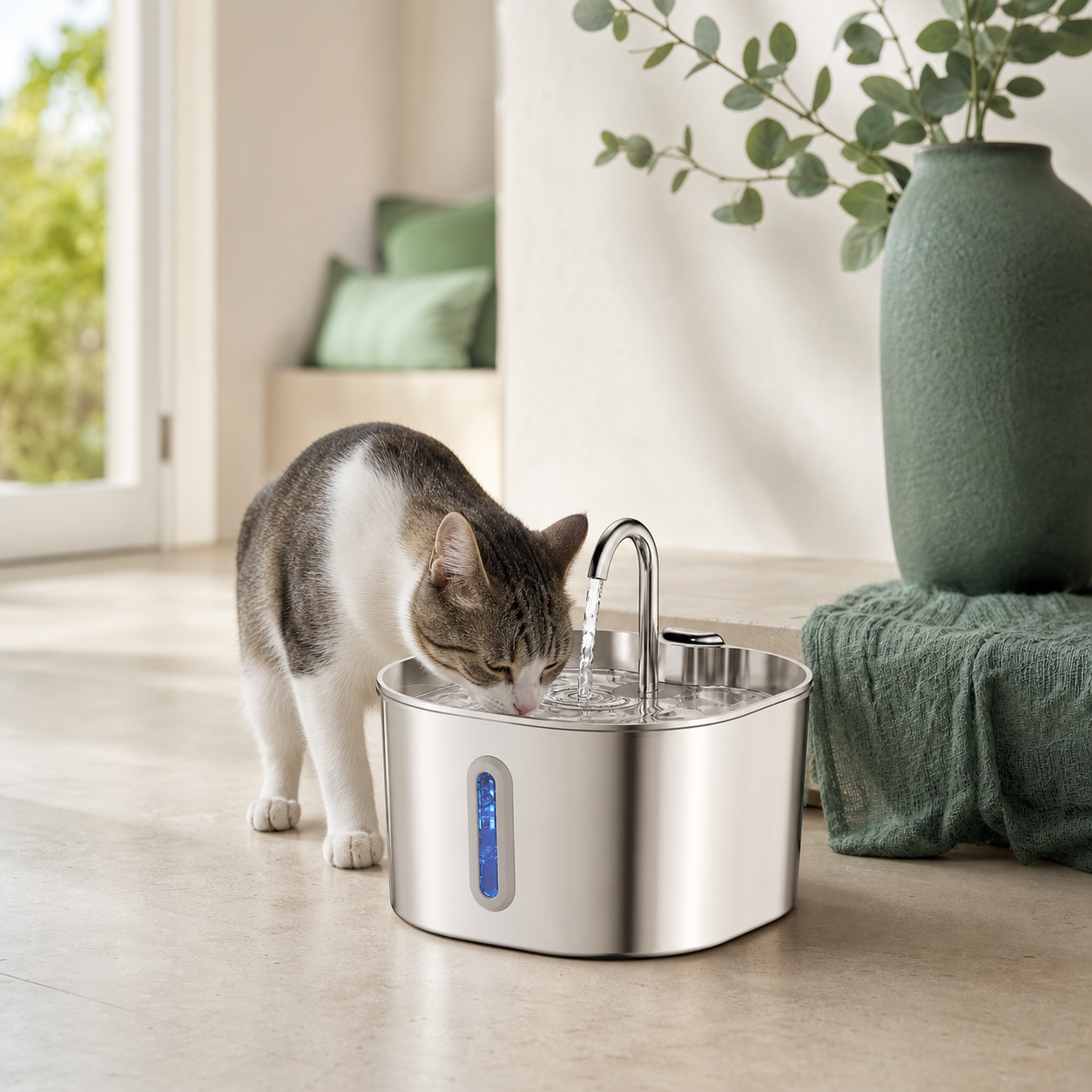 Cómo elegir una fuente de agua para gatos: guía práctica