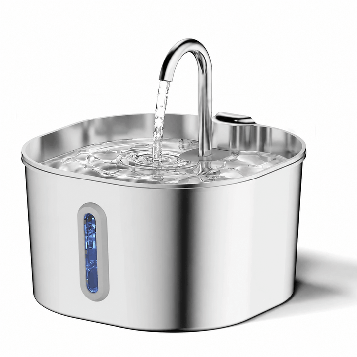 Fuente de agua para gatos Miaunda 2,2 L – Acero inoxidable